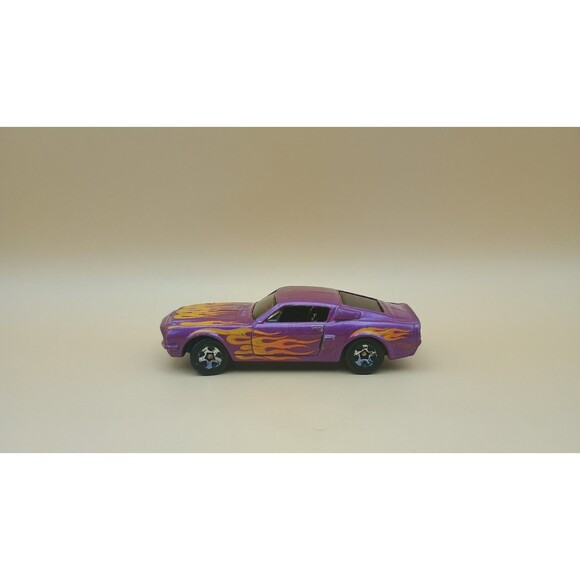 2020 HOT WHEELS '68 SHELBY GT500 PURPLE 1:64 DIECAST 2 3/4" CAR W/ ORANGE FLAMES - Picture 2 of 7